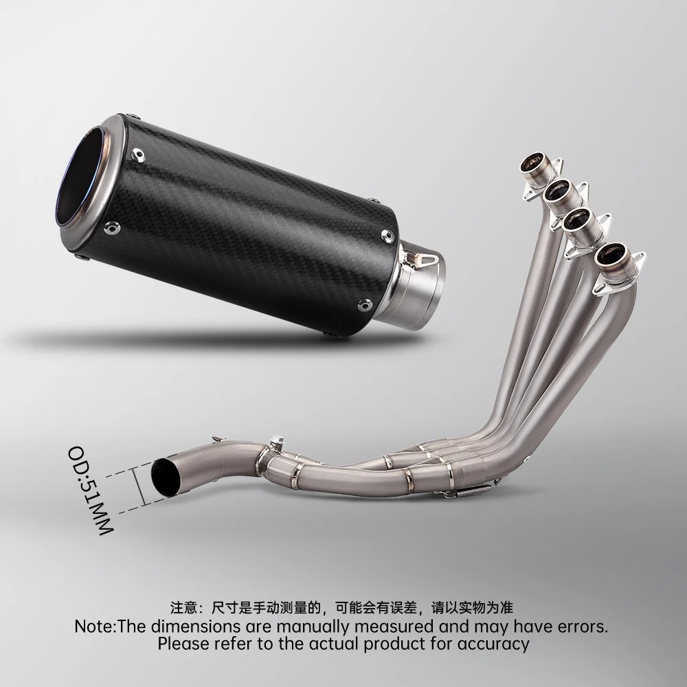 2014-2023 Titanium Front Exhaust Pipe Complete Exhaust System for CBR650R CBR650F CBR650 CB650F New Motorcycle Accessory